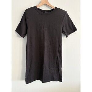 ASOS Design T-Shirt Dress Black Size US 6 Shoulder Pads Casual
